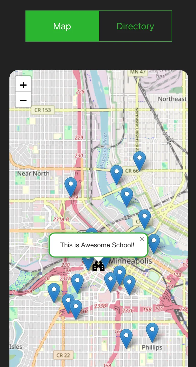 Searchable directory